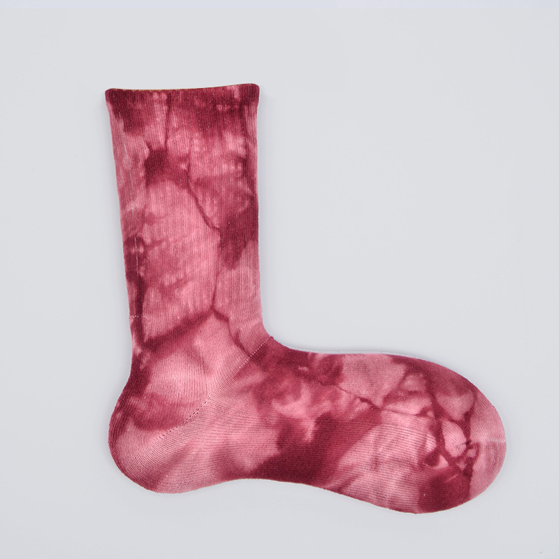 Tie Dye Crew Socks Cotton Socks Men Women Sports Socks Tide Personality Socks